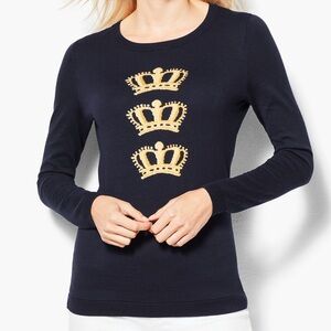 Talbots Triple Crown Long Sleeve Sweater size Small